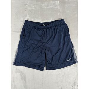 Y2K Nike Mens Mesh Basketball Shorts Blue Dri-FIT Athletic Gym Size XL